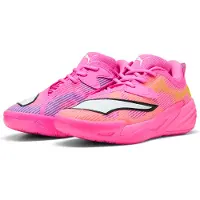 Puma All-Pro NITRO 2 Showtime Basketball Shoes Unisex, Shoes, Poison Pink/Bright Aqua/Lime Squeeze, 42.5