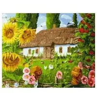 Ideyka Maling etter tall – Hjerteglede country 40x50 cm