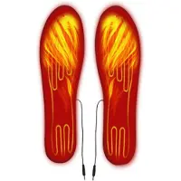 INF Oppvarmede skoinnlegg med oppladbare batterier (8 timers batterilevetid) L