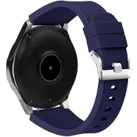 INF Samsung Galaxy Watch 46 mm bånd, myk silikonerstatningsrem Blå (L)