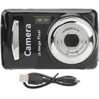 INF Kompakt 16x optisk zoomkamera med 16MP sensor og 2,4" LCD Black