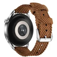 INF Hurtigutløser nylon klokkereim for Huawei Watch 3/4 GT3 - 20mm Brown