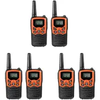 Semoic 6Pcs Handheld Walkie Talkie Radio 22 Channels Set 10 Uhf 400-470 Mhz Dual Band Long Range Communication Transceiver