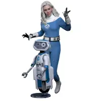 Hot toys Figur MMS824B - Marvel Comics - The Fantastic Four : First Steps - Invisible Woman & H.E.R.B.I.E