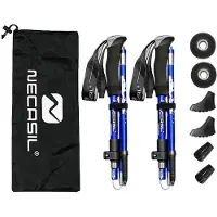 INF Ultralette turstaver 5 seksjoner 1 par Blue