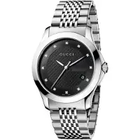 Gucci YA126405 G-Timeless svart urskive herreklokke