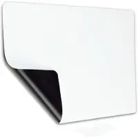 INF Magnetisk whiteboard for kjøleskap - A3 og A4 myk magnetisk, tørkbar uten skyggeeffekt White A4