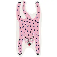 Semoic 60x120 cm Dyreformet teppe - Kawaii Rosa Leopard Nr.
