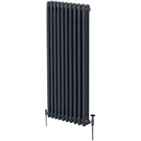 MonsterShop Tradisjonell 3-søyles radiator - 1800 x 472 mm - antrasittgrå