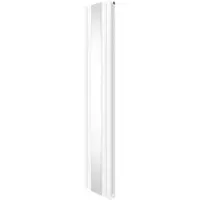 MonsterShop Oval speilradiator - 1800 mm x 380 mm - hvit
