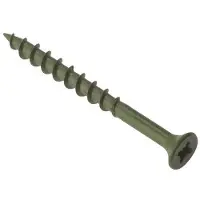 Forgefix Forge DS4550 Terrassebordsskruer Pozi ST Grønn korrosjonsbestandig 4,5 x 50 mm Eske med 200 stk