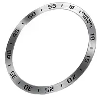 INF Rustfritt stål bezelring for Samsung Galaxy Watch Ultra Silver + Black