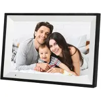 Zandona Digital Picture Frame, 10.1 Inch Picture Frame with 1280x800 HD IPS Touch Screen, 32GB Memory to Share Photos Via APP