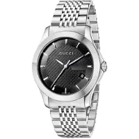 Gucci YA126402 G-Timeless svart urskive herreklokke