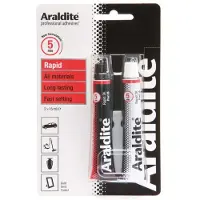 ARALDITE 15 ml pakke med 2 Rapid Epoxy-rør – sterkt lim