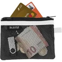 Leitz WOW Travel Small - Pung for personal belongings / ID / credit cards / cable / cash / earphones - nylon - svart