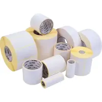 Zebra Z-Select 2000T - Matt - permanent akryl-adhesiv - belagt - perforert - 32 x 70 mm 8400 etikett(er) (4 rull(er) x 2100) merkelapper - for Zebra GX420 GK Series GK420 G-Series GC420 GX Series