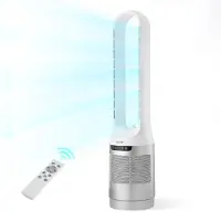 Vevor bladløs tårnvifte, 65° oscillerende stående vifte, 12 hastigheter og 4 moduser og 8-timers timer, 4,5 m/s høyhastighets gulvluftsirkulator, kraftig luftstrøm for soverom, stue, hjem, kontor, hvi
