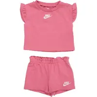 Nike Shorts Sett - T-skjorte/Shorts - Peony m. Logo - - 24 md - Shorts