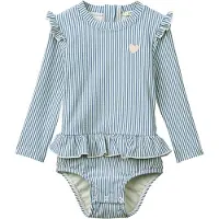 Liewood Badedrakt - Sille Baby - Elvebredden/Creme De La Creme - - 1½ år (86) - Badetøy