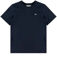 Gant Kids T-skjorte - Shield - Evening Blue - - 7-8 år (122-128) - T-skjorte