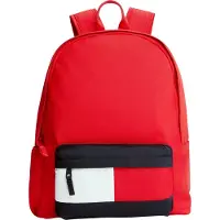 Tommy Hilfiger Ryggsekk - Rødt gjenskinn m. Logo - - OneSize - Ryggsekk