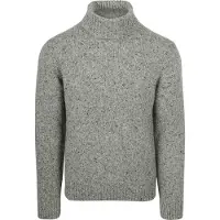 Suitable Rullekrage Donegal Tweed Eco Ull Grå Størrelse