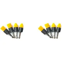 Exogio 8 Pack Drill Brush Attachment Set All Purpose Detail Brush Attachments for Cordless Drill Tile & Grout Drill Brush Set