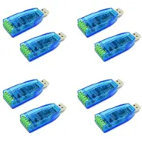 Jojomino 8Pcs USB to RS485 Converter Isolate Module Upgrade Industrial TVS ESD Protection CH340E Standard -485 Connector Board