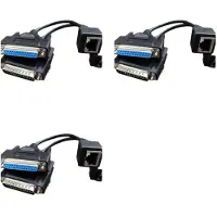 Jojomino 6X ILDA to RJ45 Signal Wire DB25 Male and Female ILDA to Network Cable