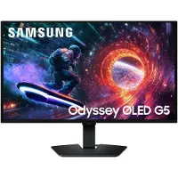 Samsung Odyssey OLED G5 S27FG502SU - G50SF-serien - OLED-skjerm - spill - 27" - 2560 x 1440 QHD @ 180 Hz - 200 cd/m² - 1000000:1 - HDR10 - 0,03 ms ...
