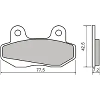 RMS Beauty Honda Nsr 80r 225102593 Sintrede Bremseklosser