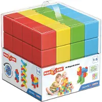 Geomag Magnetsett - Magicube - Fullfarget resirkulert - 64 Deler - - OneSize - Magnetisk leketøy