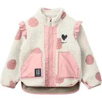Liewood Fleecejakke - Teddy - Noam - Spot Dot Sandy/Rose Blush M - - 3 år (98) - Fleecejakke