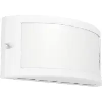 Eglo utendørs vegglampe POGGIARELLO, hvit, flat, 22 cm, IP54