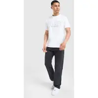 BOSS for man. 50559363 Globe LogoPattern white T-shirt (S), Casual, Cotton, Short sleeve