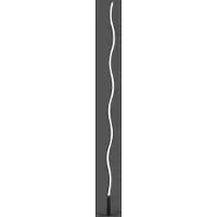 JUST LIGHT LED-gulvlampe Wave 3 000 K 120cm svart