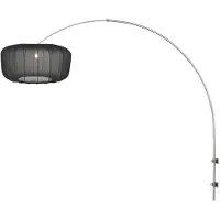 Steinhauer Vegglampe Sparkled Light 4403ST, stål/svart nylon, E27