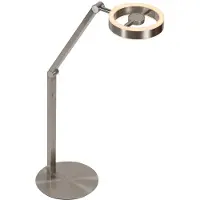 Steinhauer LED-bordlampe Ringlux, stålfarget, metall, 2700 K, dimmer