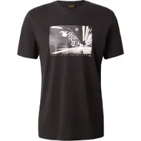 BOSS for man. 50566627 Black Motors T-shirt (XXL), Casual, Cotton, Short sleeve
