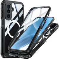 INF Samsung A17 Robust Deksel: 360 Full Beskyttelse, Støtsikker, Støvtett og Magnetisk Ladekompatibel Black