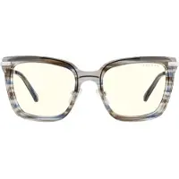 Gunnar Optiks KAI-03309, Dame, Square, Klassisk, Blå, Brun, Nylon polymer, 1 år
