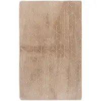 Strado Avenli Rabbit teppe 140x200 cm, beige - mykt, behagelig å ta på, til stue og soverom