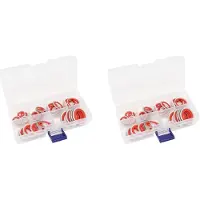 Typecat 120pcs A/C Gasket Assortment,AC Compressor Seals Automotive Air Conditioning Compressor Port Seal Washer Kit
