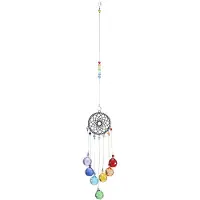 Tlily Crystals Rainbow Maker Suncatcher Window Hanging Ornament Garden Decoration Sun Catcher Pendant Chakra Beads