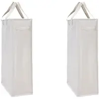 Typecat 2X Laundry Hamper Handles Narrow Foldable Laundry Basket Thin Laundry Basket Dirty Clothes Collapsible Laundry Basket C