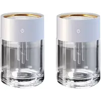 Typecat 2L storkapasitets gjennomsiktig luftfukter USB Mute med LED-lampe Ultras