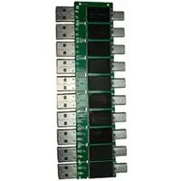 Kepptory 10pcs 128MB USB2.0 Flash Drive Dual-Interface High-Speed Chip Semi-Finished for Mobile Phone and Computer Large-Capacity