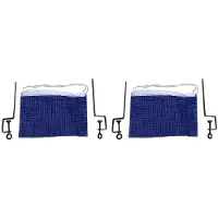 Typecat 2X Table Tennis Net Portable Anywhere Retractable Pong Post Net Rack for Any Table Net + Bracket Combination