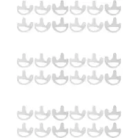 Kepptory 18 Pairs Transparent Silicone Soft Earbud for Walkie Talkie Covert Acoustic Tube Earpiece Small/Middle/Large J6116Z